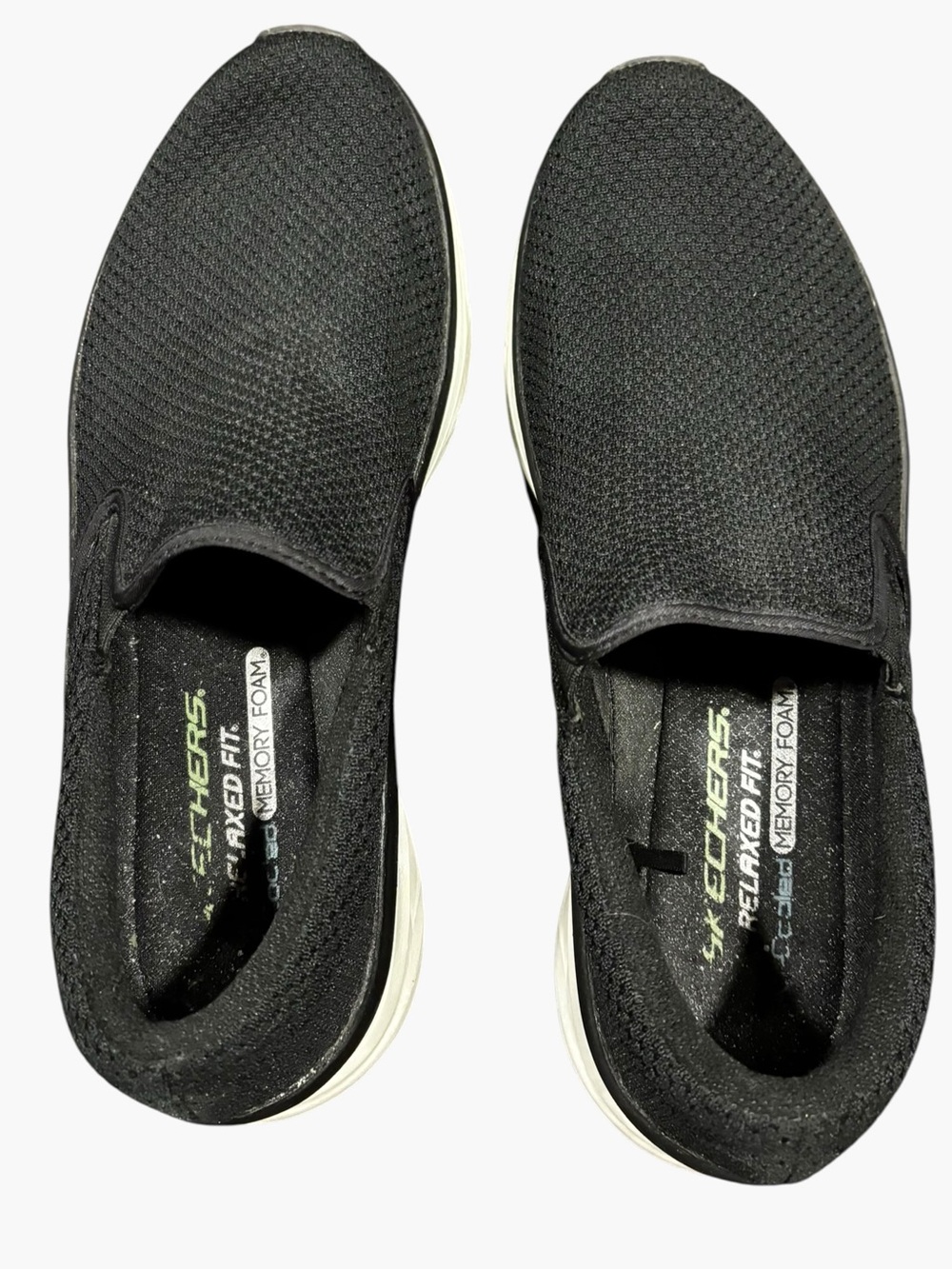 Skechers D’Lux Walker Murlino 232262 Men’s 11 Black Slip On Memory Foam Shoes